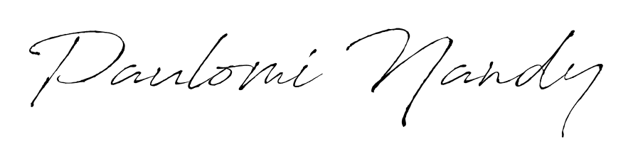 Discover the perfect balance of readability and style for Paulomi Nandy with Antro_Vectra font. Create your dream signature today. Paulomi Nandy signature style 6 images and pictures png
