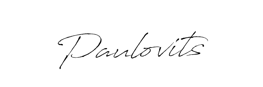 if you are searching for the best signature style for your name Paulovits. so please give up your signature search. here we have designed multiple signature styles  using Antro_Vectra. Paulovits signature style 6 images and pictures png