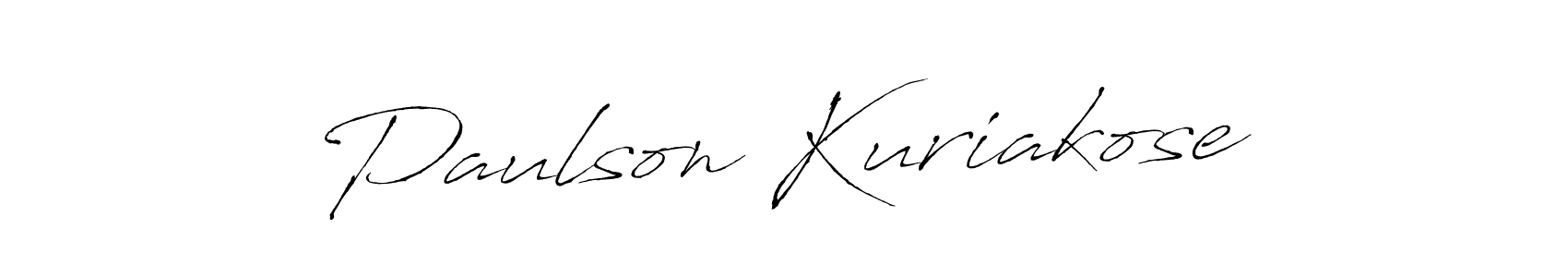 You should practise on your own different ways (Antro_Vectra) to write your name (Paulson Kuriakose) in signature. don't let someone else do it for you. Paulson Kuriakose signature style 6 images and pictures png