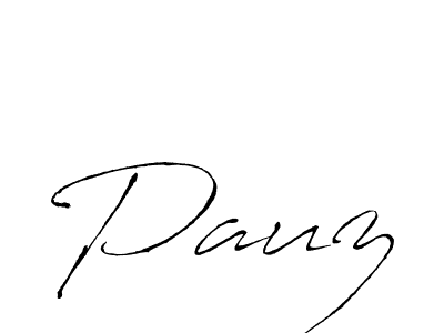 Create a beautiful signature design for name Pauz. With this signature (Antro_Vectra) fonts, you can make a handwritten signature for free. Pauz signature style 6 images and pictures png