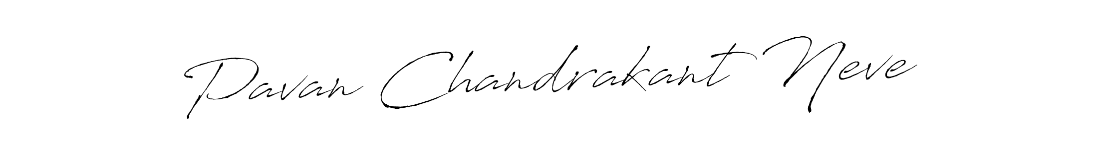 How to make Pavan Chandrakant Neve name signature. Use Antro_Vectra style for creating short signs online. This is the latest handwritten sign. Pavan Chandrakant Neve signature style 6 images and pictures png