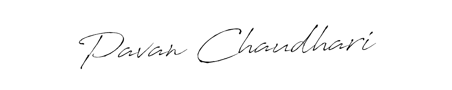 How to make Pavan Chaudhari name signature. Use Antro_Vectra style for creating short signs online. This is the latest handwritten sign. Pavan Chaudhari signature style 6 images and pictures png