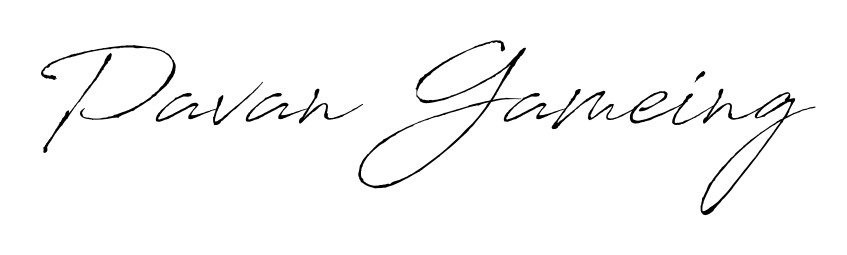 Use a signature maker to create a handwritten signature online. With this signature software, you can design (Antro_Vectra) your own signature for name Pavan Gameing. Pavan Gameing signature style 6 images and pictures png