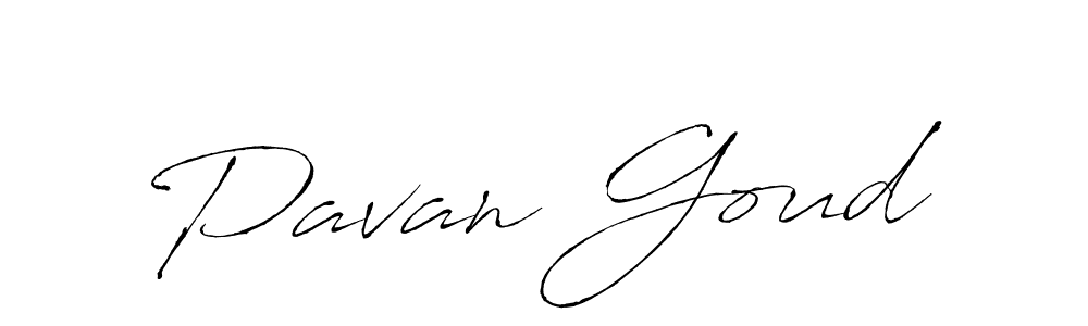 Pavan Goud stylish signature style. Best Handwritten Sign (Antro_Vectra) for my name. Handwritten Signature Collection Ideas for my name Pavan Goud. Pavan Goud signature style 6 images and pictures png