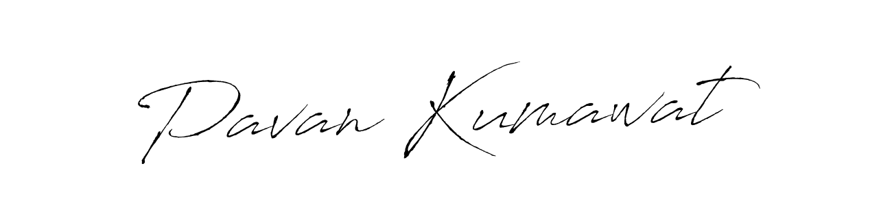 Make a beautiful signature design for name Pavan Kumawat. With this signature (Antro_Vectra) style, you can create a handwritten signature for free. Pavan Kumawat signature style 6 images and pictures png