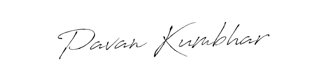 Pavan Kumbhar stylish signature style. Best Handwritten Sign (Antro_Vectra) for my name. Handwritten Signature Collection Ideas for my name Pavan Kumbhar. Pavan Kumbhar signature style 6 images and pictures png