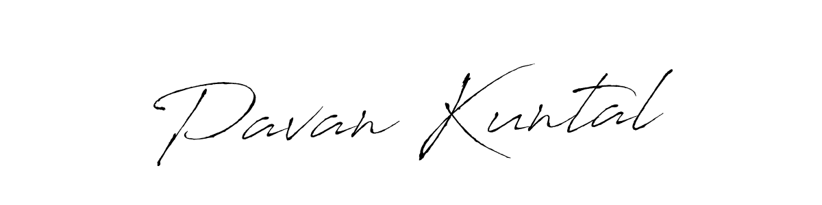 Design your own signature with our free online signature maker. With this signature software, you can create a handwritten (Antro_Vectra) signature for name Pavan Kuntal. Pavan Kuntal signature style 6 images and pictures png