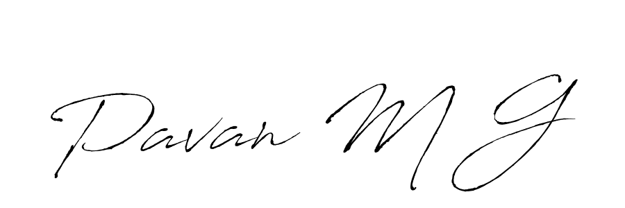 Design your own signature with our free online signature maker. With this signature software, you can create a handwritten (Antro_Vectra) signature for name Pavan M G. Pavan M G signature style 6 images and pictures png