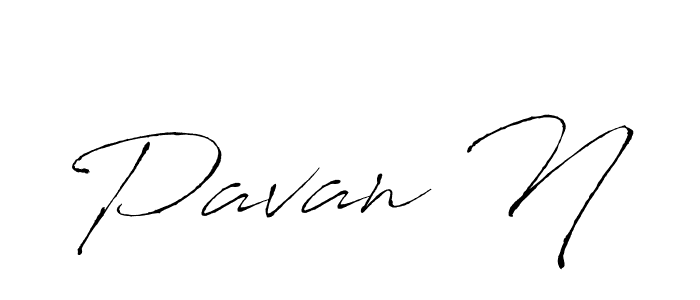 Design your own signature with our free online signature maker. With this signature software, you can create a handwritten (Antro_Vectra) signature for name Pavan N. Pavan N signature style 6 images and pictures png