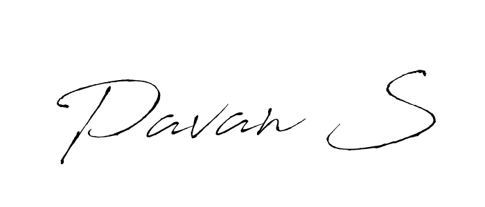 It looks lik you need a new signature style for name Pavan S. Design unique handwritten (Antro_Vectra) signature with our free signature maker in just a few clicks. Pavan S signature style 6 images and pictures png