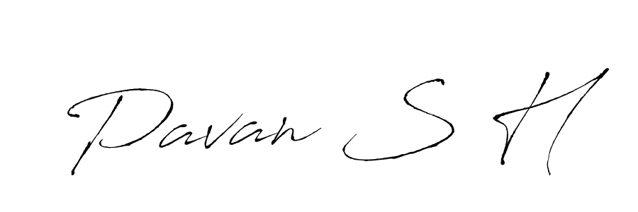 Design your own signature with our free online signature maker. With this signature software, you can create a handwritten (Antro_Vectra) signature for name Pavan S H. Pavan S H signature style 6 images and pictures png