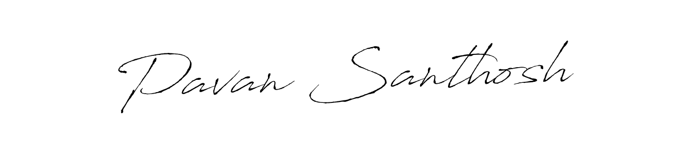 Use a signature maker to create a handwritten signature online. With this signature software, you can design (Antro_Vectra) your own signature for name Pavan Santhosh. Pavan Santhosh signature style 6 images and pictures png