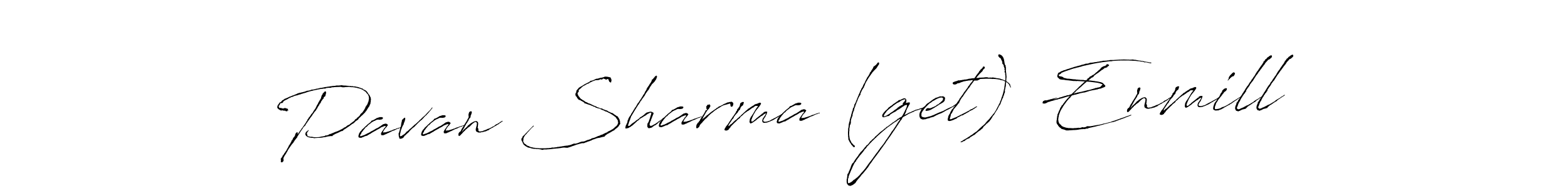 Pavan Sharma (get) Enmill stylish signature style. Best Handwritten Sign (Antro_Vectra) for my name. Handwritten Signature Collection Ideas for my name Pavan Sharma (get) Enmill. Pavan Sharma (get) Enmill signature style 6 images and pictures png