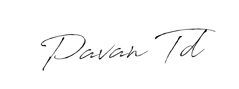 The best way (Antro_Vectra) to make a short signature is to pick only two or three words in your name. The name Pavan Td include a total of six letters. For converting this name. Pavan Td signature style 6 images and pictures png