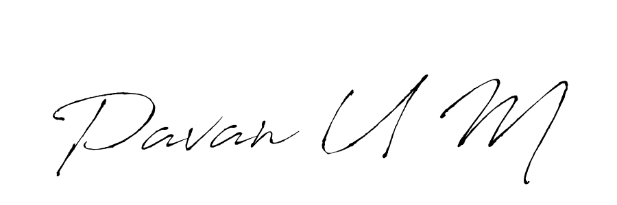 Make a beautiful signature design for name Pavan U M. Use this online signature maker to create a handwritten signature for free. Pavan U M signature style 6 images and pictures png