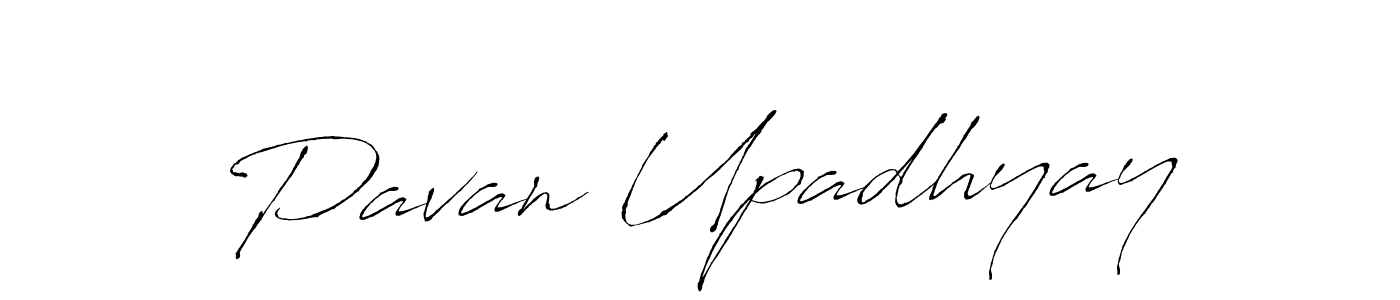 Make a beautiful signature design for name Pavan Upadhyay. With this signature (Antro_Vectra) style, you can create a handwritten signature for free. Pavan Upadhyay signature style 6 images and pictures png
