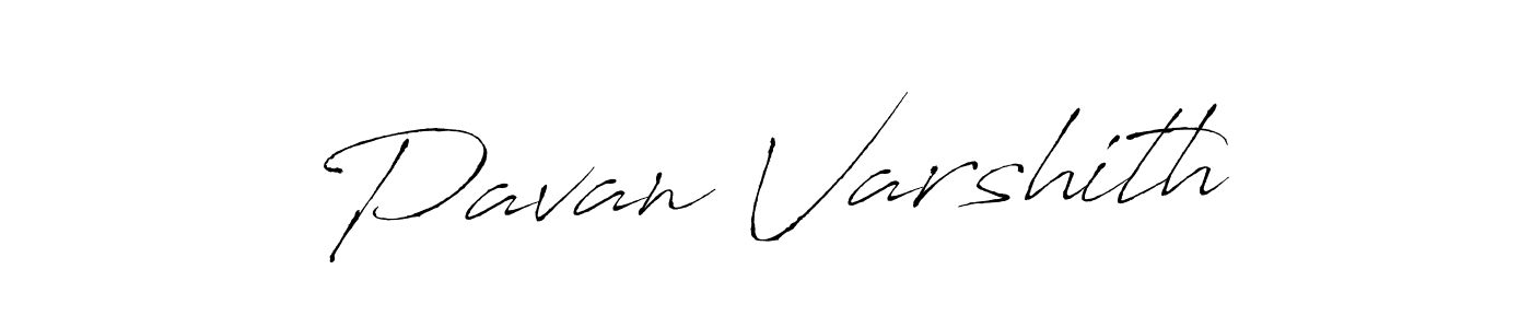 Create a beautiful signature design for name Pavan Varshith. With this signature (Antro_Vectra) fonts, you can make a handwritten signature for free. Pavan Varshith signature style 6 images and pictures png