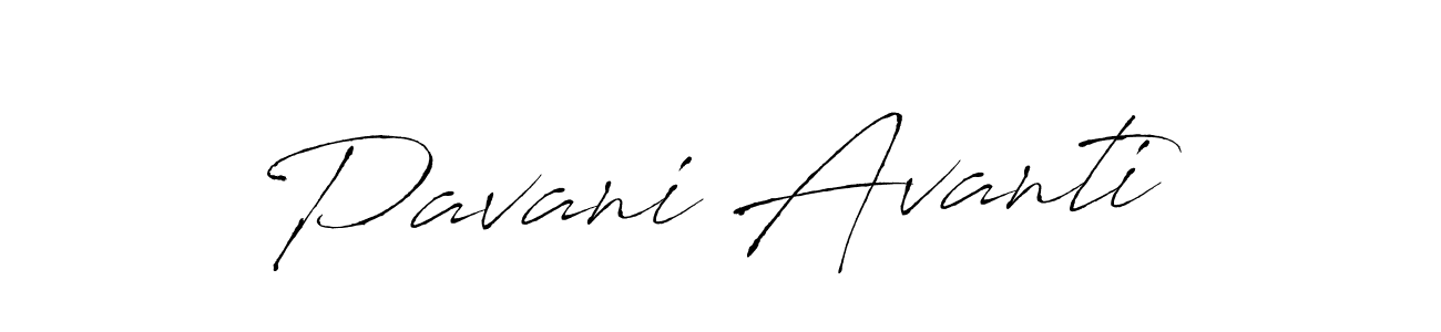 Design your own signature with our free online signature maker. With this signature software, you can create a handwritten (Antro_Vectra) signature for name Pavani Avanti. Pavani Avanti signature style 6 images and pictures png