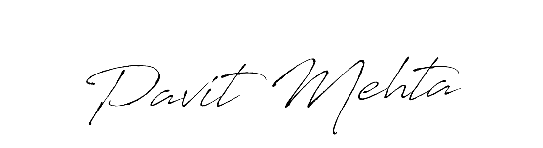 Make a beautiful signature design for name Pavit Mehta. With this signature (Antro_Vectra) style, you can create a handwritten signature for free. Pavit Mehta signature style 6 images and pictures png