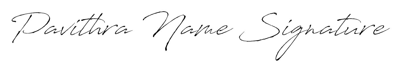 A sleek calligraphic signature for name Pavithra Name Signature utilizing Antro_Vectra styling. Great for adding personal signatures to photos and art. Pavithra Name Signature signature style 6 images and pictures png