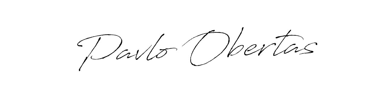 Make a beautiful signature design for name Pavlo Obertas. With this signature (Antro_Vectra) style, you can create a handwritten signature for free. Pavlo Obertas signature style 6 images and pictures png