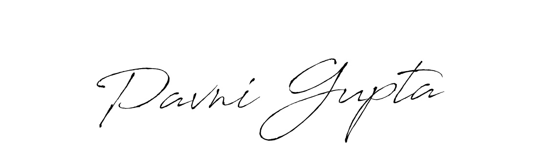 Create a beautiful signature design for name Pavni Gupta. With this signature (Antro_Vectra) fonts, you can make a handwritten signature for free. Pavni Gupta signature style 6 images and pictures png