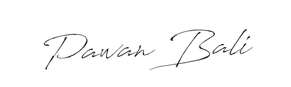 Design your own signature with our free online signature maker. With this signature software, you can create a handwritten (Antro_Vectra) signature for name Pawan Bali. Pawan Bali signature style 6 images and pictures png