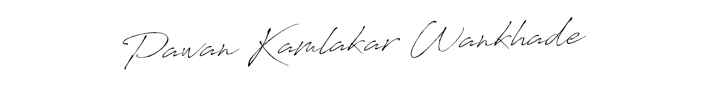 Antro_Vectra is a professional signature style that is perfect for those who want to add a touch of class to their signature. It is also a great choice for those who want to make their signature more unique. Get Pawan Kamlakar Wankhade name to fancy signature for free. Pawan Kamlakar Wankhade signature style 6 images and pictures png