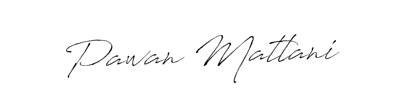 Make a beautiful signature design for name Pawan Matlani. With this signature (Antro_Vectra) style, you can create a handwritten signature for free. Pawan Matlani signature style 6 images and pictures png