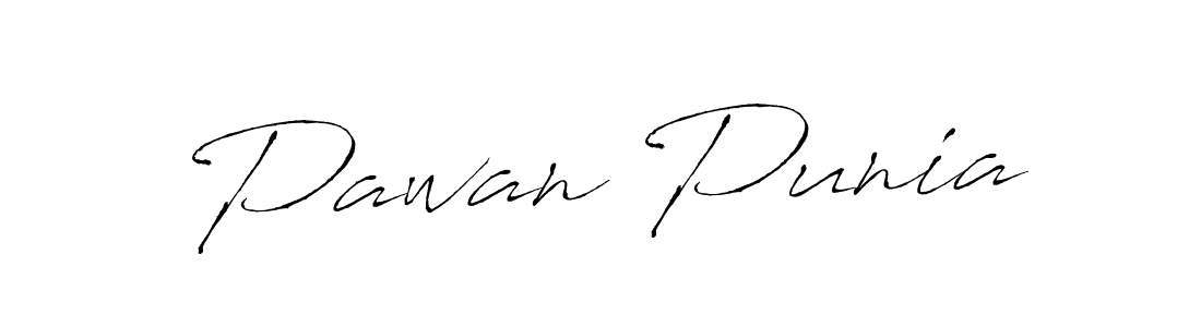 Make a beautiful signature design for name Pawan Punia. With this signature (Antro_Vectra) style, you can create a handwritten signature for free. Pawan Punia signature style 6 images and pictures png