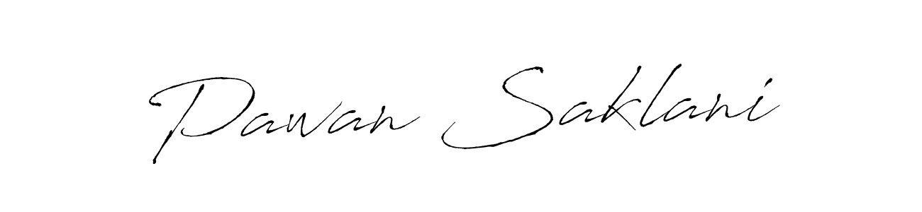 How to make Pawan Saklani name signature. Use Antro_Vectra style for creating short signs online. This is the latest handwritten sign. Pawan Saklani signature style 6 images and pictures png