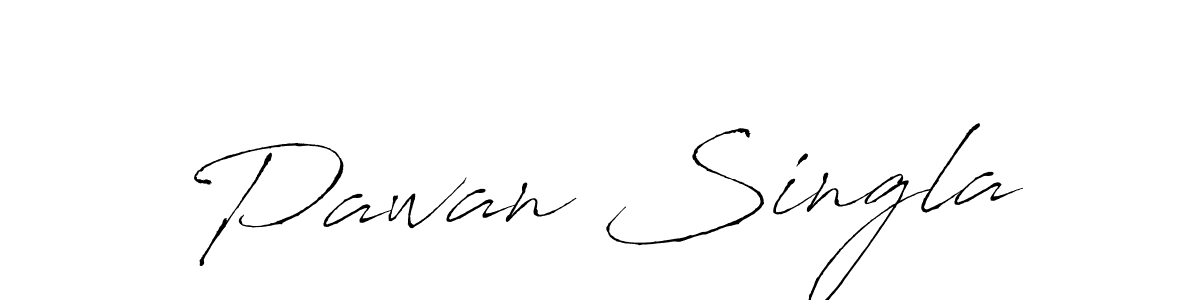 Make a beautiful signature design for name Pawan Singla. With this signature (Antro_Vectra) style, you can create a handwritten signature for free. Pawan Singla signature style 6 images and pictures png