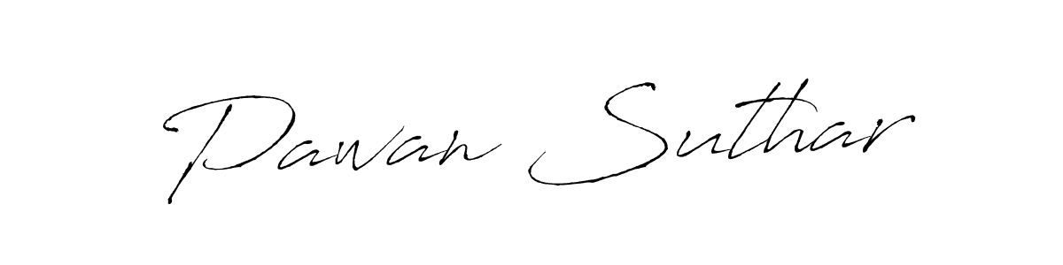 Also You can easily find your signature by using the search form. We will create Pawan Suthar name handwritten signature images for you free of cost using Antro_Vectra sign style. Pawan Suthar signature style 6 images and pictures png