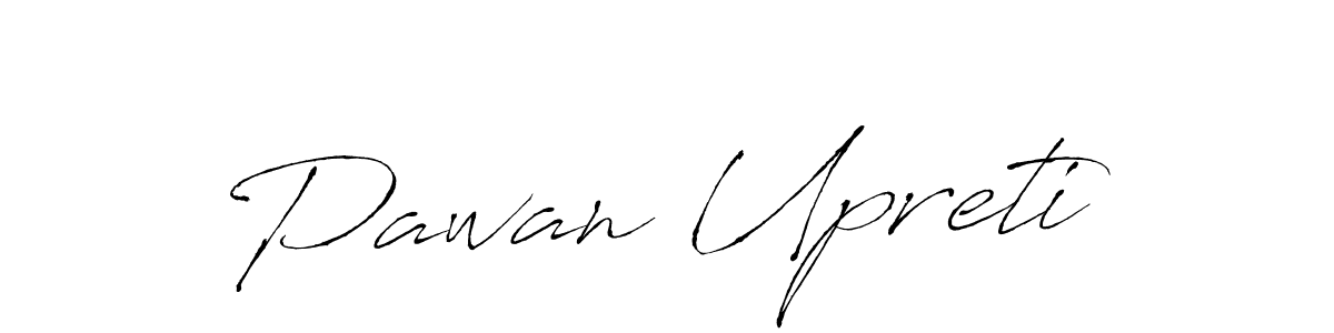 Make a beautiful signature design for name Pawan Upreti. With this signature (Antro_Vectra) style, you can create a handwritten signature for free. Pawan Upreti signature style 6 images and pictures png