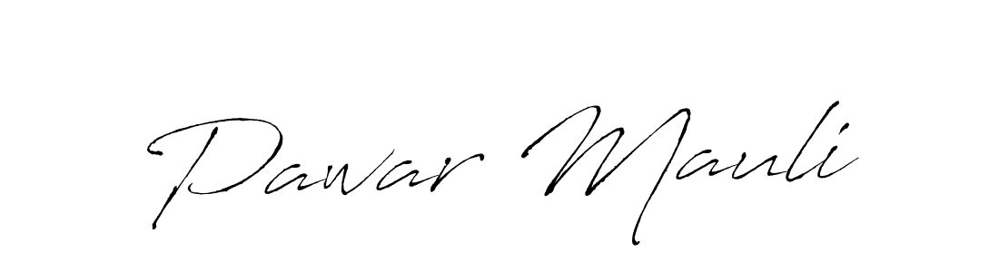 Design your own signature with our free online signature maker. With this signature software, you can create a handwritten (Antro_Vectra) signature for name Pawar Mauli. Pawar Mauli signature style 6 images and pictures png