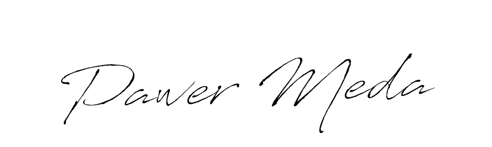 Design your own signature with our free online signature maker. With this signature software, you can create a handwritten (Antro_Vectra) signature for name Pawer Meda. Pawer Meda signature style 6 images and pictures png