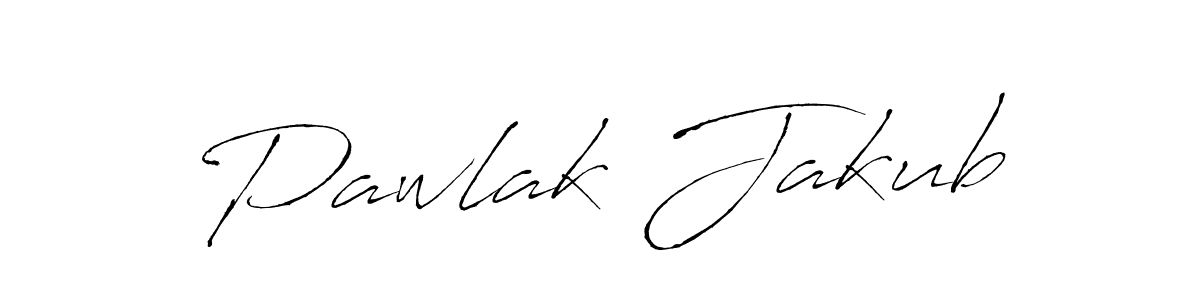 Pawlak Jakub stylish signature style. Best Handwritten Sign (Antro_Vectra) for my name. Handwritten Signature Collection Ideas for my name Pawlak Jakub. Pawlak Jakub signature style 6 images and pictures png