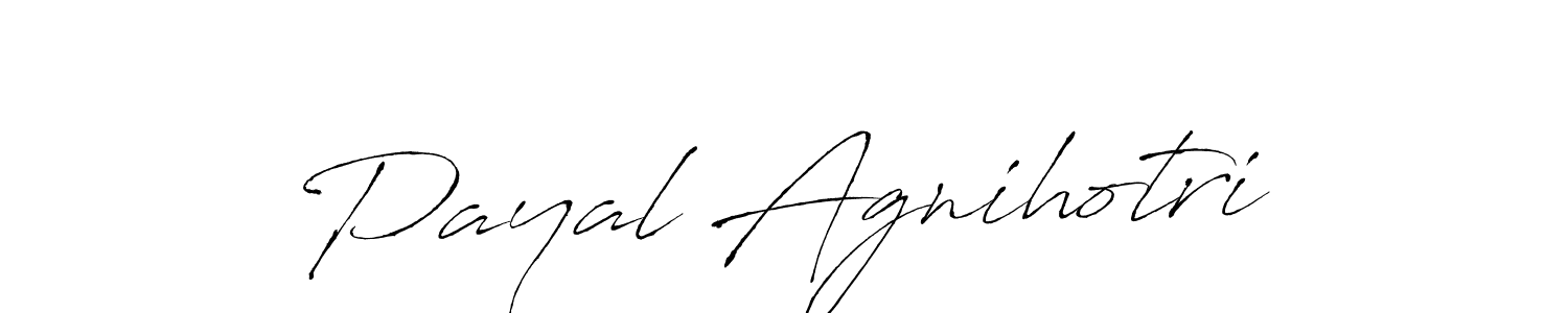 Payal Agnihotri stylish signature style. Best Handwritten Sign (Antro_Vectra) for my name. Handwritten Signature Collection Ideas for my name Payal Agnihotri. Payal Agnihotri signature style 6 images and pictures png
