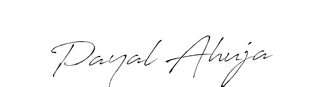 Make a beautiful signature design for name Payal Ahuja. With this signature (Antro_Vectra) style, you can create a handwritten signature for free. Payal Ahuja signature style 6 images and pictures png