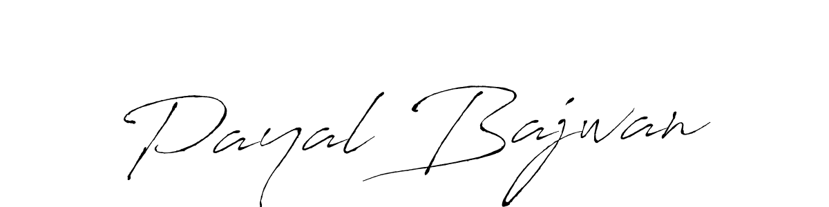 Create a beautiful signature design for name Payal Bajwan. With this signature (Antro_Vectra) fonts, you can make a handwritten signature for free. Payal Bajwan signature style 6 images and pictures png