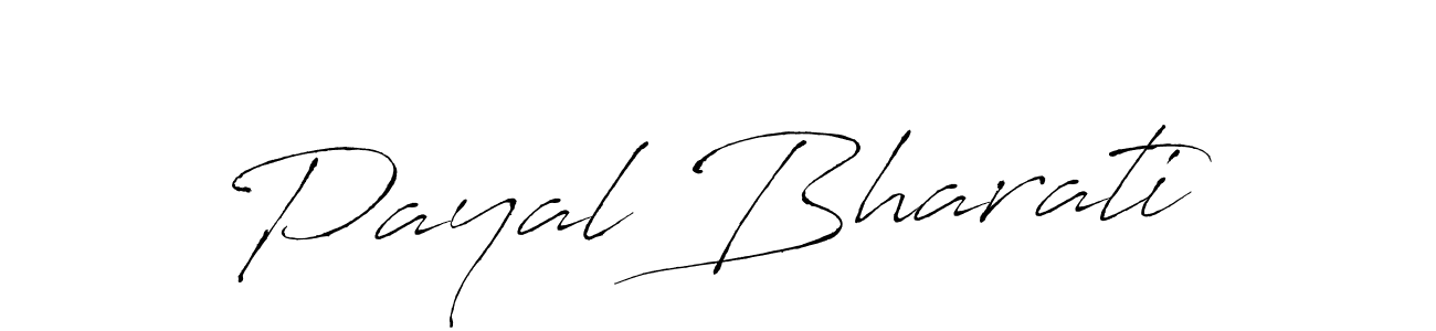 Make a beautiful signature design for name Payal Bharati. With this signature (Antro_Vectra) style, you can create a handwritten signature for free. Payal Bharati signature style 6 images and pictures png