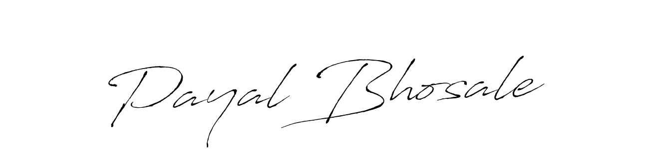 Payal Bhosale stylish signature style. Best Handwritten Sign (Antro_Vectra) for my name. Handwritten Signature Collection Ideas for my name Payal Bhosale. Payal Bhosale signature style 6 images and pictures png