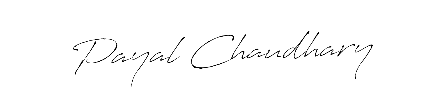 How to make Payal Chaudhary name signature. Use Antro_Vectra style for creating short signs online. This is the latest handwritten sign. Payal Chaudhary signature style 6 images and pictures png