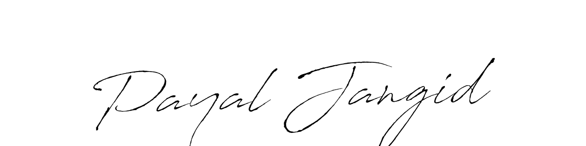 Payal Jangid stylish signature style. Best Handwritten Sign (Antro_Vectra) for my name. Handwritten Signature Collection Ideas for my name Payal Jangid. Payal Jangid signature style 6 images and pictures png