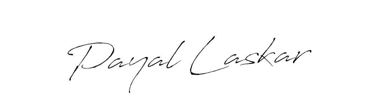Create a beautiful signature design for name Payal Laskar. With this signature (Antro_Vectra) fonts, you can make a handwritten signature for free. Payal Laskar signature style 6 images and pictures png