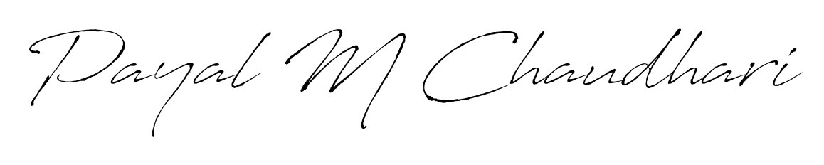Make a beautiful signature design for name Payal M Chaudhari. Use this online signature maker to create a handwritten signature for free. Payal M Chaudhari signature style 6 images and pictures png
