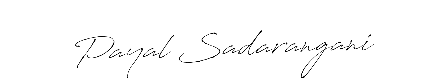 Antro_Vectra is a professional signature style that is perfect for those who want to add a touch of class to their signature. It is also a great choice for those who want to make their signature more unique. Get Payal Sadarangani name to fancy signature for free. Payal Sadarangani signature style 6 images and pictures png