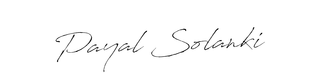 Make a beautiful signature design for name Payal Solanki. With this signature (Antro_Vectra) style, you can create a handwritten signature for free. Payal Solanki signature style 6 images and pictures png