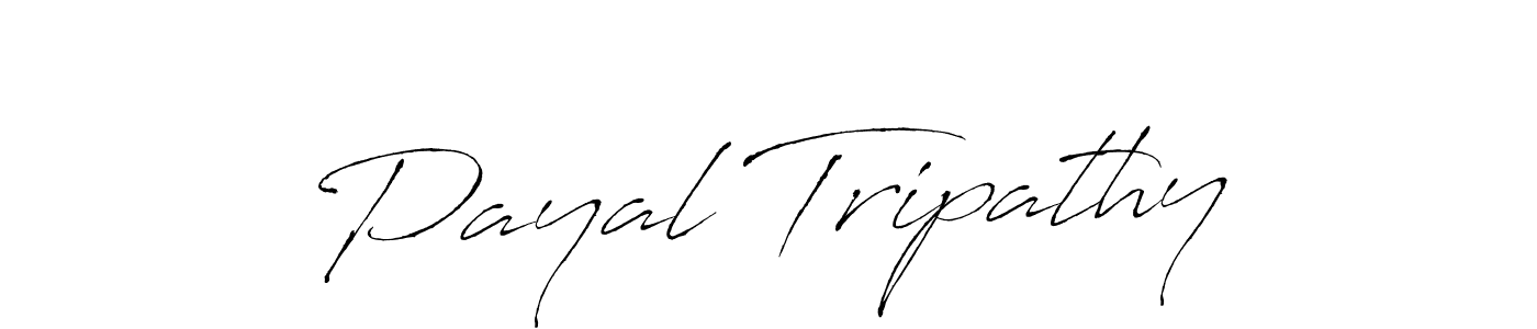 How to make Payal Tripathy name signature. Use Antro_Vectra style for creating short signs online. This is the latest handwritten sign. Payal Tripathy signature style 6 images and pictures png