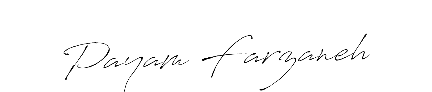 How to make Payam Farzaneh name signature. Use Antro_Vectra style for creating short signs online. This is the latest handwritten sign. Payam Farzaneh signature style 6 images and pictures png